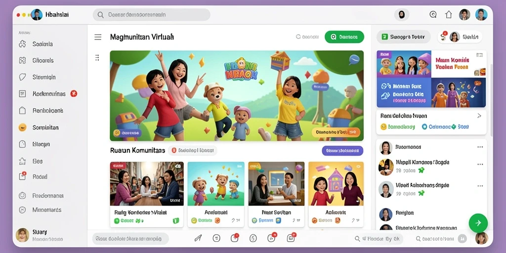 Tampilan menu utama yang menarik.