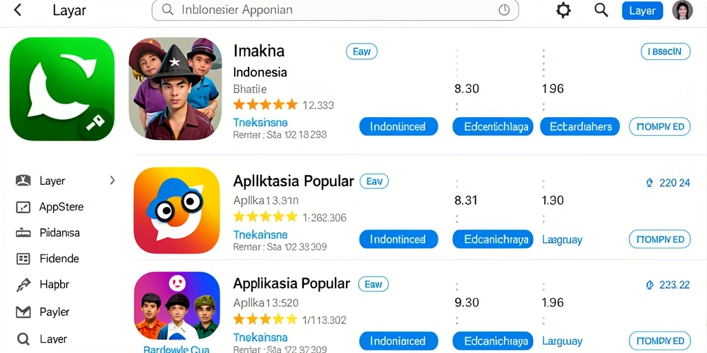 Tampilan awal yang menarik dan mudah dinavigasi.